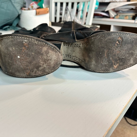 Freebird Cassius Black Lace Up Leather Tall Boots Size 10 Handcrafted Used - Picture 10 of 10